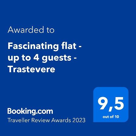 Fascinating Flat - Up To 4 Guests - Trastevere Roma Eksteriør bilde